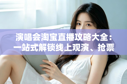 演唱会淘宝直播攻略大全：一站式解锁线上观演、抢票与边看边买全体验