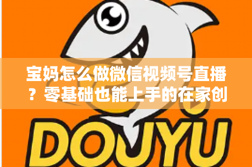 宝妈怎么做微信视频号直播？零基础也能上手的在家创业指南