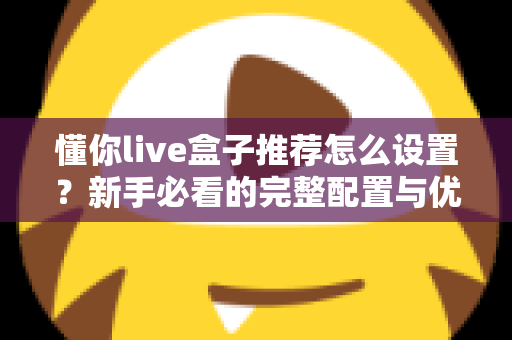 懂你live盒子推荐怎么设置？新手必看的完整配置与优化指南