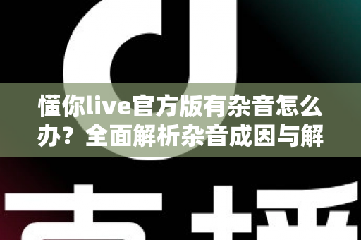 懂你live官方版有杂音怎么办？全面解析杂音成因与解决方法，助你快速恢复高清音质